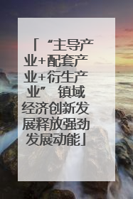 “主导产业+配套产业+衍生产业” 镇域经济创新发展释放强劲发展动能