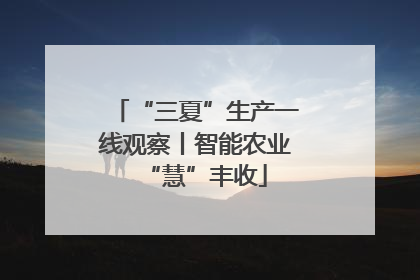 “三夏”生产一线观察丨智能农业“慧”丰收