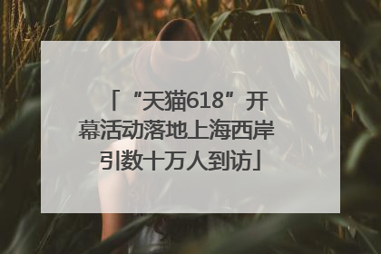 “天猫618”开幕活动落地上海西岸 引数十万人到访