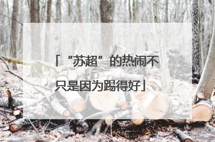 “苏超”的热闹不只是因为踢得好