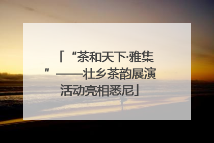 “茶和天下·雅集”——壮乡茶韵展演活动亮相悉尼