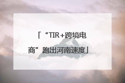 “TIR+跨境电商”跑出河南速度