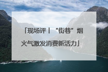 现场评丨“街巷”烟火气激发消费新活力