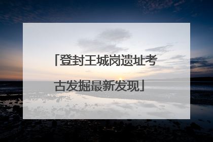 登封王城岗遗址考古发掘最新发现