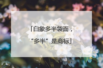 白象多半袋面，“多半”是商标