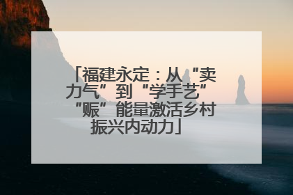 福建永定：从“卖力气”到“学手艺”“赈”能量激活乡村振兴内动力