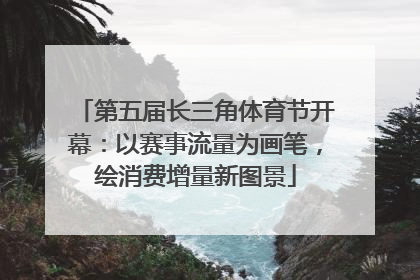 第五届长三角体育节开幕：以赛事流量为画笔，绘消费增量新图景