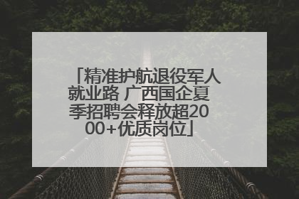 精准护航退役军人就业路 广西国企夏季招聘会释放超2000+优质岗位