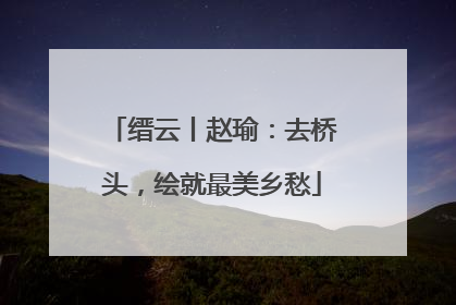 缙云丨赵瑜：去桥头，绘就最美乡愁