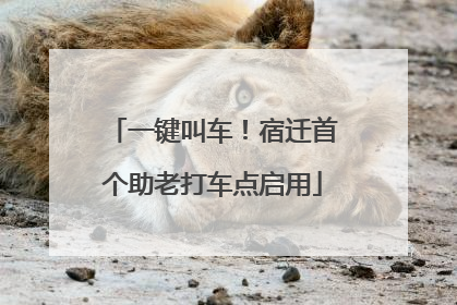 一键叫车！宿迁首个助老打车点启用