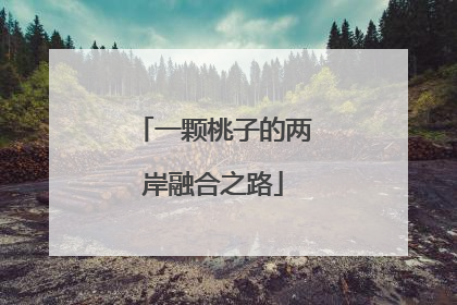 一颗桃子的两岸融合之路
