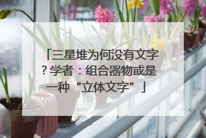 三星堆为何没有文字？学者：组合器物或是一种“立体文字”