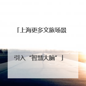 上海更多文旅场景引入“智慧大脑”