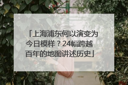 上海浦东何以演变为今日模样？24幅跨越百年的地图讲述历史