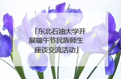 东北石油大学开展端午节民族师生座谈交流活动