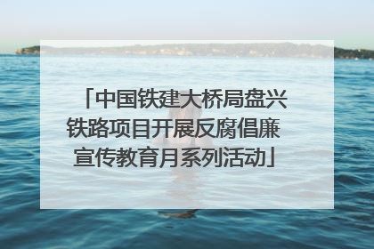 中国铁建大桥局盘兴铁路项目开展反腐倡廉宣传教育月系列活动
