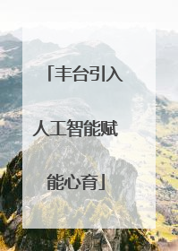 丰台引入人工智能赋能心育