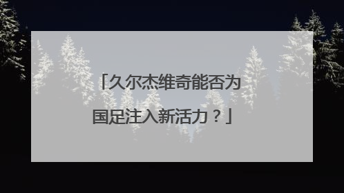 久尔杰维奇能否为国足注入新活力？
