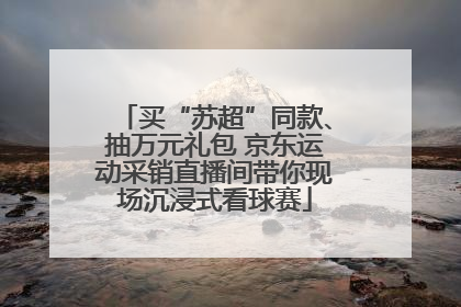 买“苏超”同款、抽万元礼包 京东运动采销直播间带你现场沉浸式看球赛