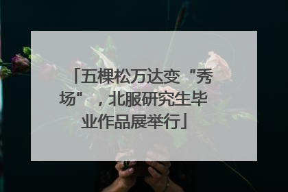 五棵松万达变“秀场”，北服研究生毕业作品展举行