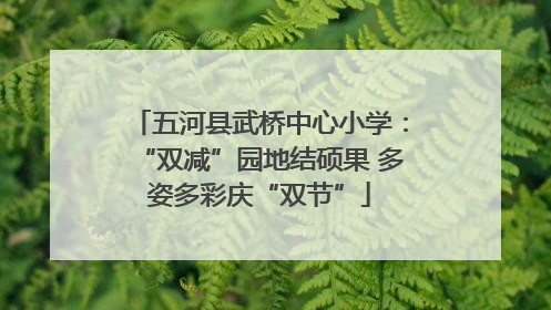 五河县武桥中心小学：“双减”园地结硕果 多姿多彩庆“双节”