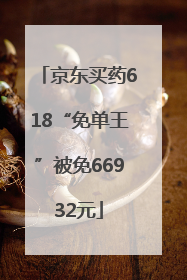 京东买药618“免单王”被免66932元