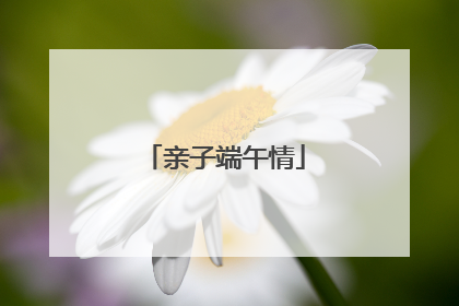 亲子端午情