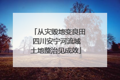 从灾毁地变良田 四川安宁河流域土地整治见成效
