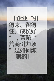 企业“引得来、留得住、成长好”，普陀“营商引力场”是如何炼就的