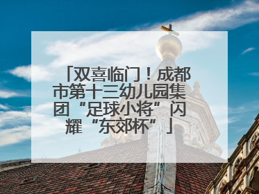 双喜临门！成都市第十三幼儿园集团“足球小将”闪耀“东郊杯”