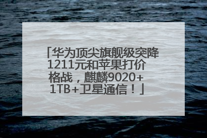 华为顶尖旗舰级突降1211元和苹果打价格战，麒麟9020+1TB+卫星通信！