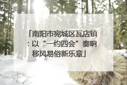 南阳市宛城区瓦店镇：以“一约四会”奏响移风易俗新乐章