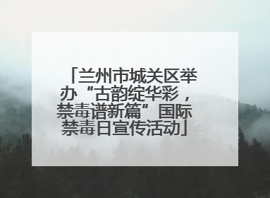 兰州市城关区举办“古韵绽华彩，禁毒谱新篇”国际禁毒日宣传活动