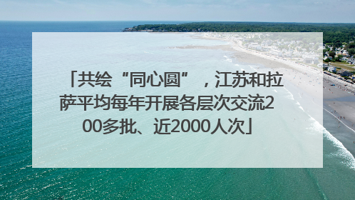 共绘“同心圆”，江苏和拉萨平均每年开展各层次交流200多批、近2000人次