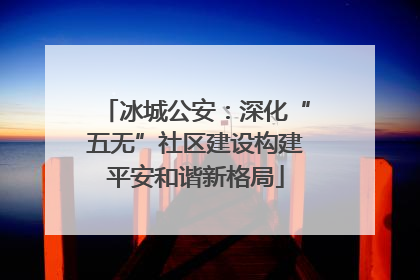 冰城公安：深化“五无”社区建设构建平安和谐新格局