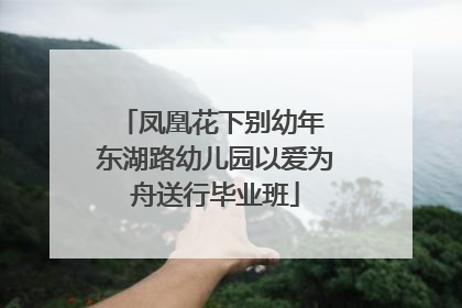 凤凰花下别幼年 东湖路幼儿园以爱为舟送行毕业班