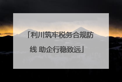 利川筑牢税务合规防线 助企行稳致远