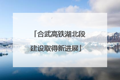 合武高铁湖北段建设取得新进展