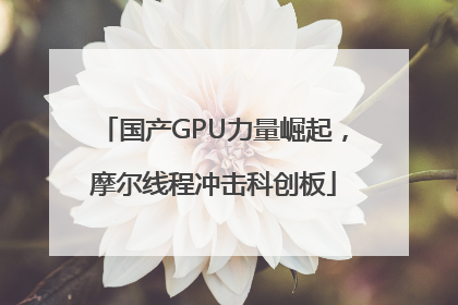 国产GPU力量崛起，摩尔线程冲击科创板