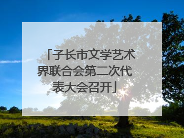 子长市文学艺术界联合会第二次代表大会召开