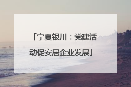 宁夏银川：党建活动促安居企业发展