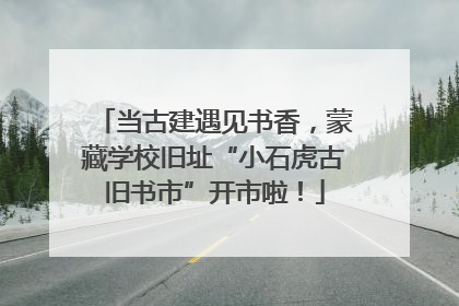 当古建遇见书香，蒙藏学校旧址“小石虎古旧书市”开市啦！