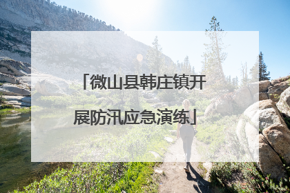 微山县韩庄镇开展防汛应急演练