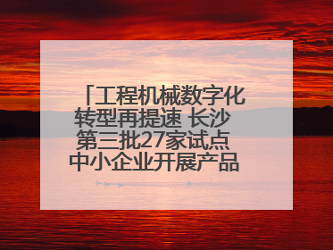工程机械数字化转型再提速 长沙第三批27家试点中小企业开展产品供需对接