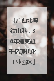 广西北海铁山港：30年蝶变超千亿现代化工业强区