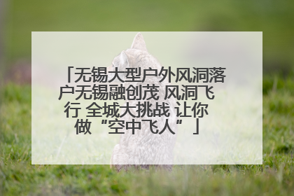 无锡大型户外风洞落户无锡融创茂 风洞飞行 全城大挑战 让你做“空中飞人”