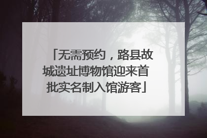无需预约，路县故城遗址博物馆迎来首批实名制入馆游客