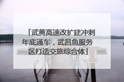 武黄高速改扩建冲刺年底通车，武昌鱼服务区打造交旅综合体