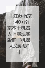 江苏南京：40+南京本土机器人上演现实版的“机器人总动员”