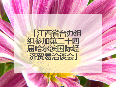 江西省台办组织参加第三十四届哈尔滨国际经济贸易洽谈会